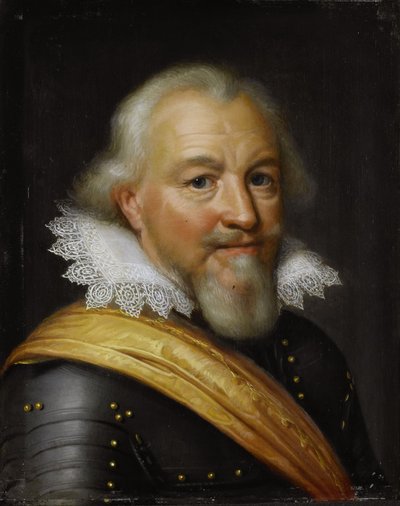 Portret van Jan VII (1561-1623), graaf van Nassau-Siegen door Jan Anthonisz. van Ravesteyn